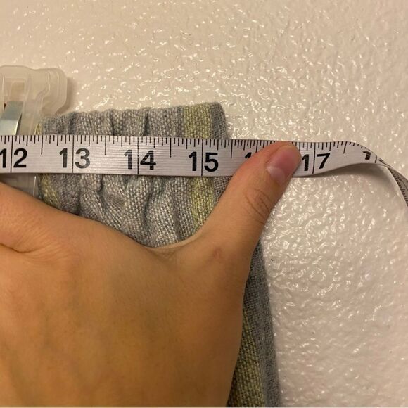 Vintage 80s Kayo of California grey pastel plaid wool blend midi skirt 34 or M - Picture 5 of 8